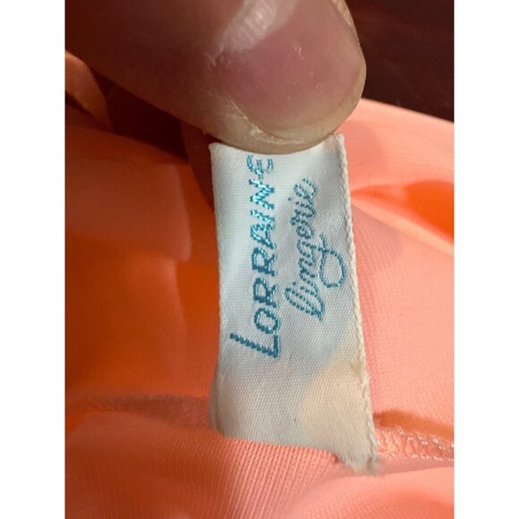 Vintage Loraine Lingerie Large Light Pink Button-Down Nightgown Floral Embroider - Picture 7 of 11